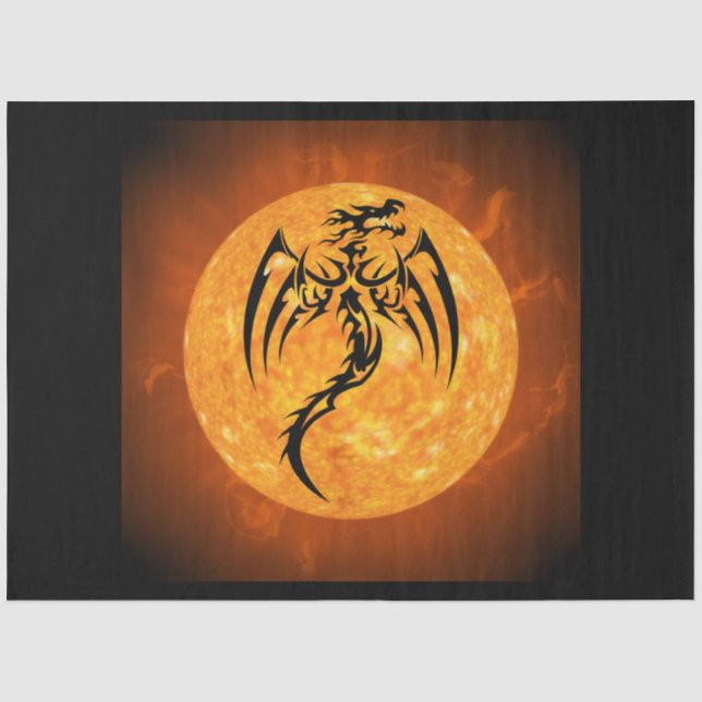 fire dragon tissue paper (Front)