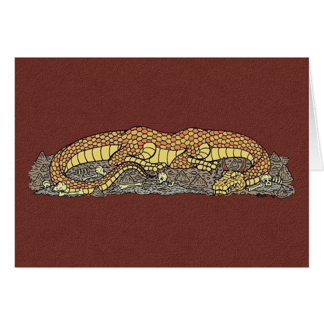 Fire Drake at Rest Card (Front Horizontal)