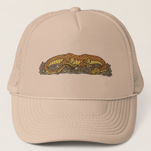 Fire Drake at Rest Trucker Hat (Front)