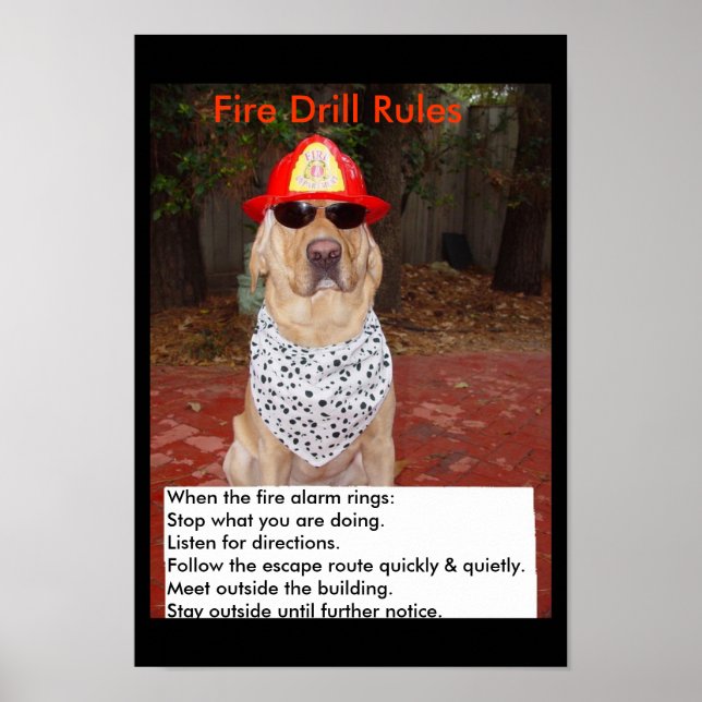 Fire Drill Poster (Front)