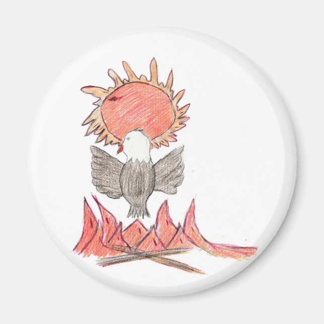 Fire Eagle  Magnet (Front)