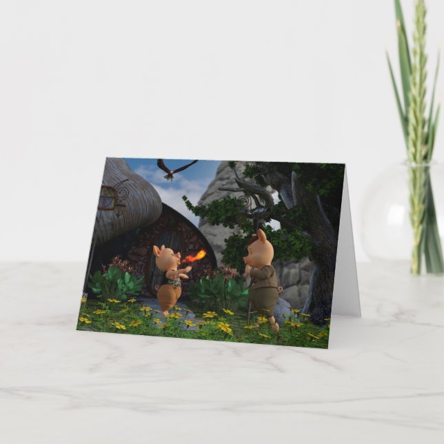 Fire Eating Pig Card (Front)