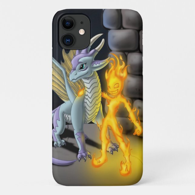 Fire Element and Dragon Case-Mate iPhone Case (Back)