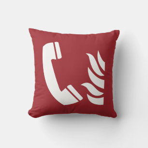 Fire Emergency Phone Safety Sign Cushion