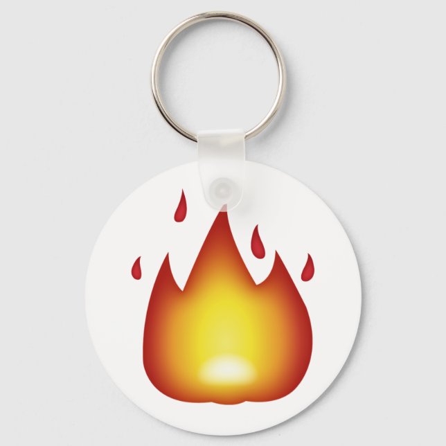 Fire - Emoji Key Ring (Front)