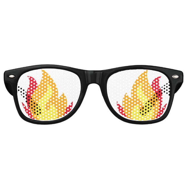 Fire Emoji Party Sunglasses (Front)