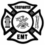 Fire EMT Photo Sculpture Decoration<br><div class="desc">Firefighter EMT gifts and apparel for firefighters features fire dept theme logo for firemen and female firefighters on t-shirts,  apparel,  gift mugs,  mousepads and firefighter ties for men.</div>