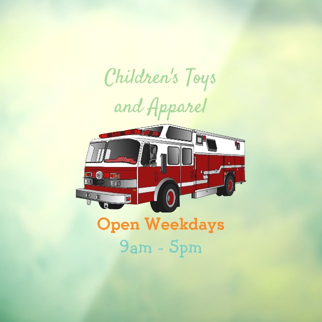 Fire engine cartoon illustration (Sheet 3)