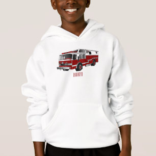 Fire engine cartoon illustration