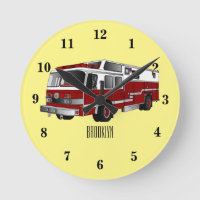 Fire engine cartoon illustration