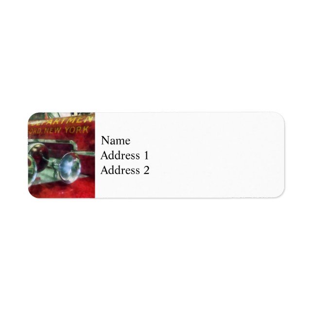 Fire Engine Horns and Bell Return Address Label (Front)