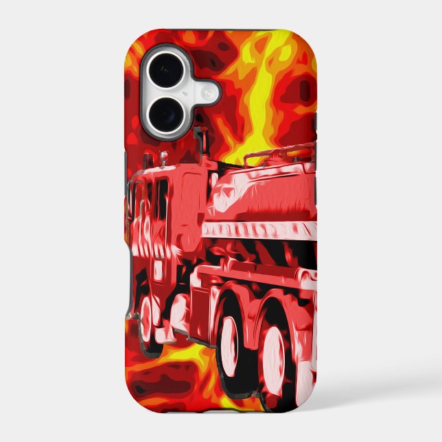 Fire Engine Oil Painted, (Back)