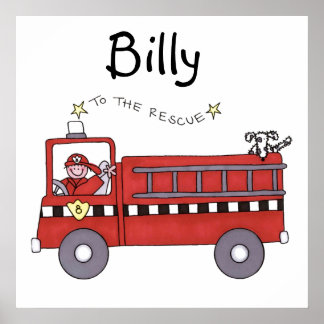 Fire Engine Poster