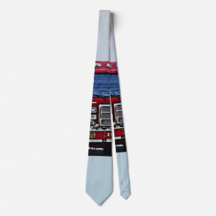 Fire Engine Turning the Corner Tie