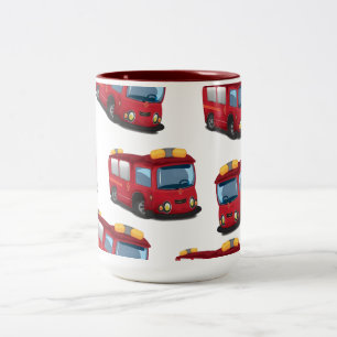 Fire Engine Two-Tone Coffee Mug