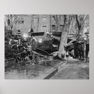 Fire Engine Wreck, 1922 Poster