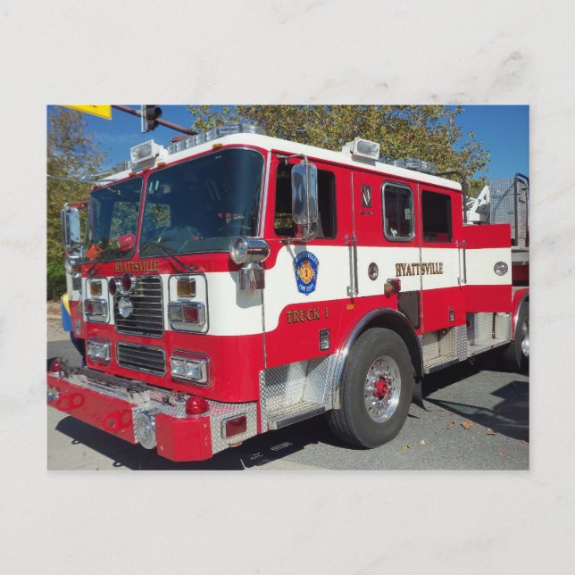 Fire Engining On Display Postcard (Front)