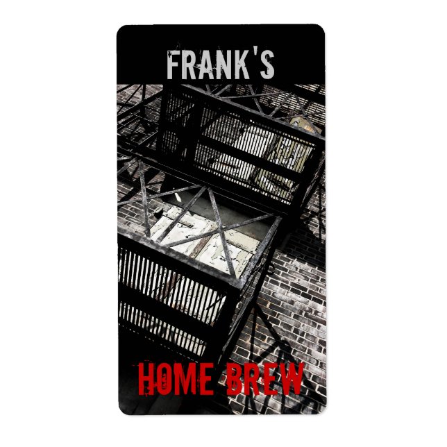 fire escape beer bottle label (Front)