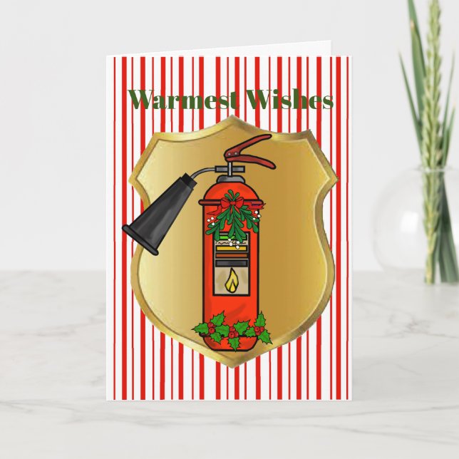 Fire Extinguisher Christmas Card (Front)