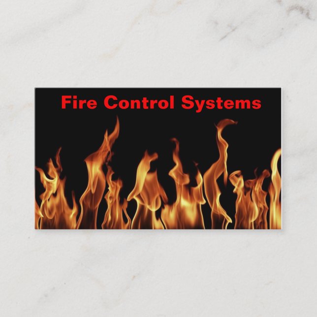 Fire extinguisher fire alarm system Business Card (Front)