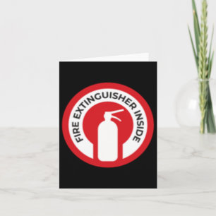 Fire Extinguisher Inside Sticker Card