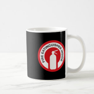 Fire Extinguisher Inside Sticker Coffee Mug