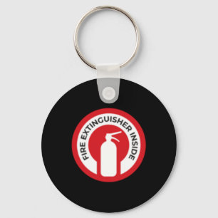 Fire Extinguisher Inside Sticker  Key Ring
