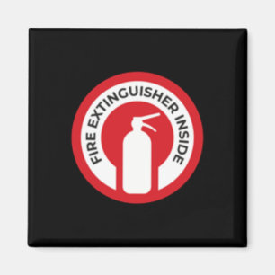 Fire Extinguisher Inside Sticker Magnet