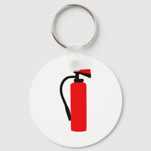 Fire extinguisher key ring