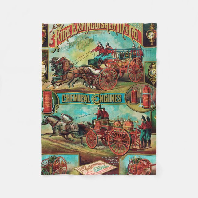 Fire Extinguisher MFG Co. Fleece Blanket (Front)
