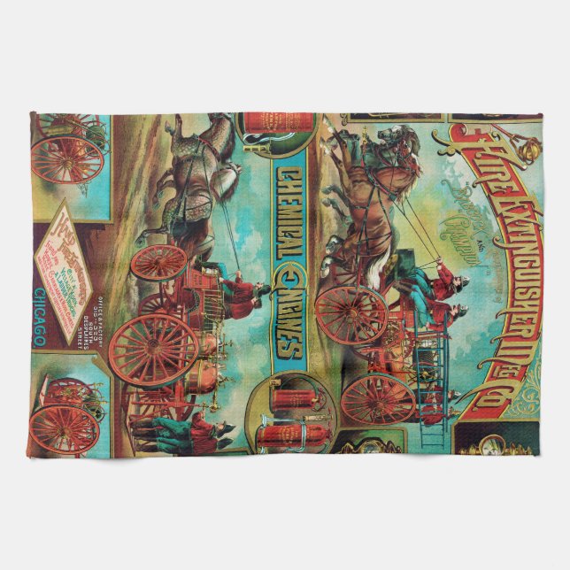 Fire Extinguisher MFG Co. Tea Towel (Horizontal)
