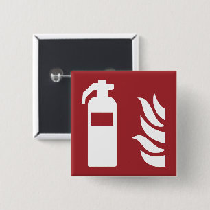 Fire Extinguisher Safety Sign 15 Cm Square Badge