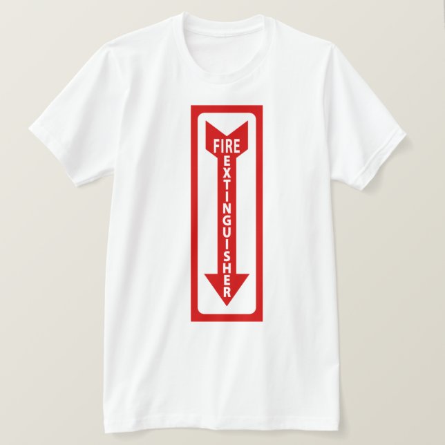 fire extinguisher sign T-Shirt (Design Front)