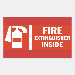 Fire Extinguisher Sticker