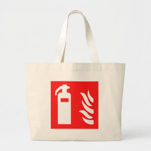 Fire Extinguisher Symbol Large Tote Bag