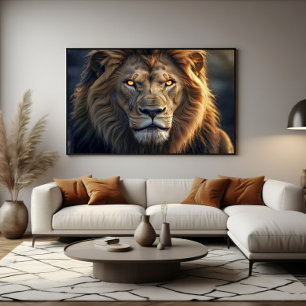 Fire Eyes of the Jungle King Poster