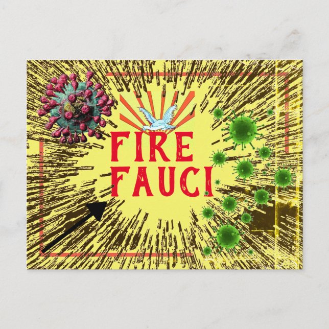 FIRE FAUCI POSTCARD (Front)