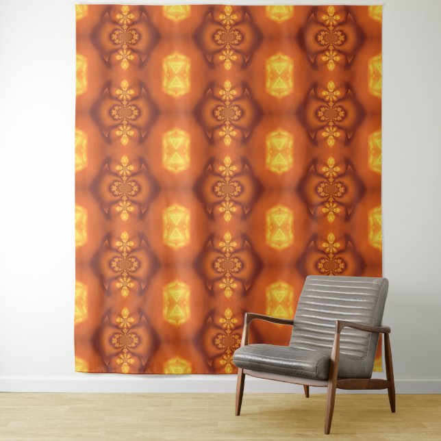 Fire Feather Dream Catcher 2 Tapestry (In Situ)