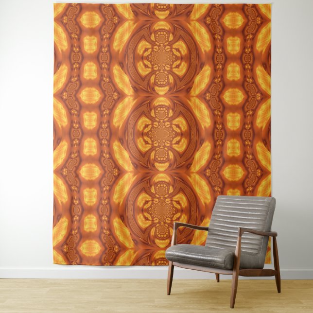 Fire Feather Dream Catcher 5 Tapestry (In Situ)