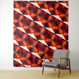 Fire Feather Dream Catcher Red 9 Tapestry