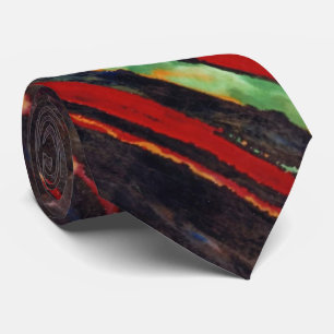 "Fire Fight" Abstract Design Tie