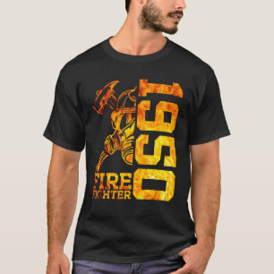 Fire Fighter 1950 72 Years Fire Brigade 72th Birth T-Shirt