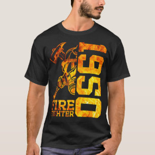 Fire Fighter 1950 72 Years Fire Brigade 72th Birth T-Shirt