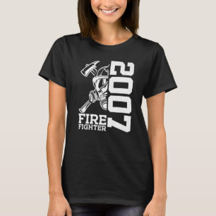 Fire Fighter 2007 16 Years Fire Brigade 16th Birth T-Shirt