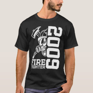 Fire Fighter 2009 14 Years Fire Brigade 14th Birth T-Shirt