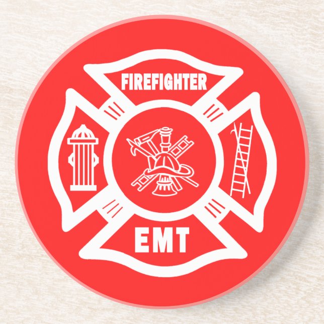 Fire Fighter EMT Coaster (Front)