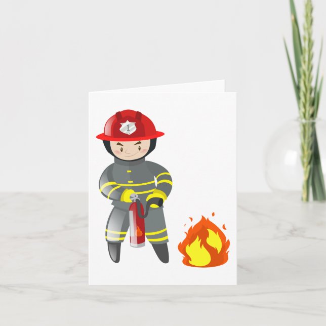 Fire Fighter Extinguisher Card (Front)