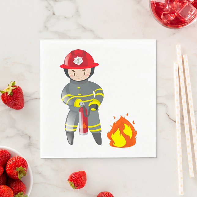 Fire Fighter Extinguisher Napkin (Creator Uploaded)