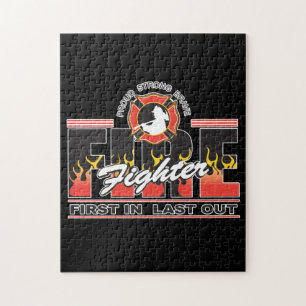 Fire Fighter First In, Last Out Jigsaw Puzzle