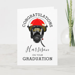 Fire Fighter Graduation   Passing Out Card